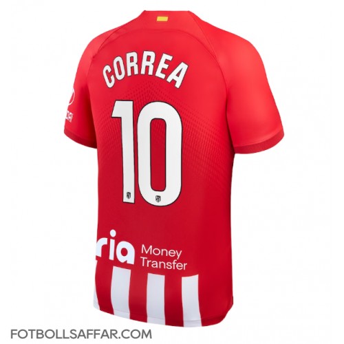 Atletico Madrid Angel Correa #10 Hemmatröja 2023-24 Kortärmad